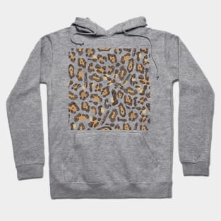 Doodle leopard print seamless fabric design pattern Hoodie